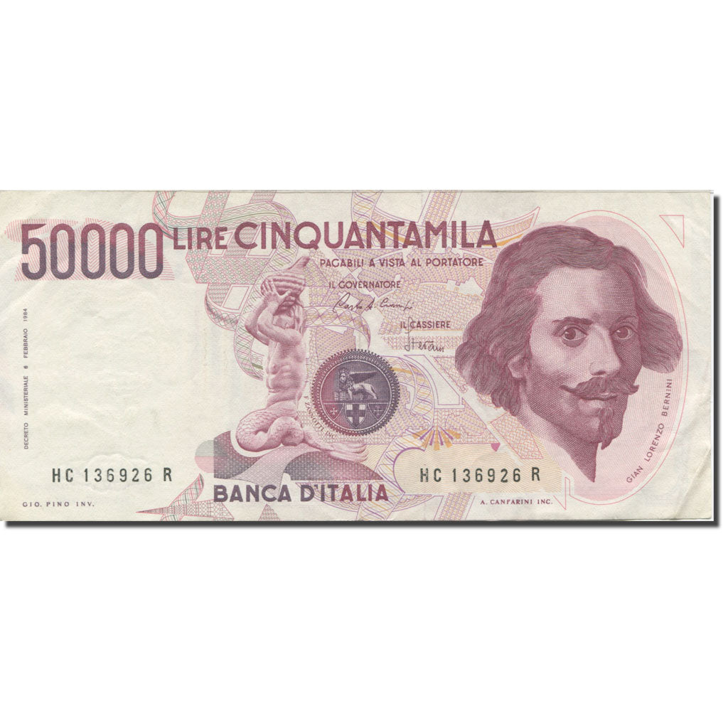 Banknote, Italy, 50,000 Lire, 1984-1985, 1986-02-06, KM:113a, AU(55-58)