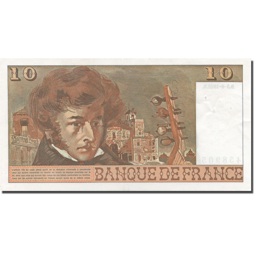 Francia, 10 Francs, Berlioz, 1976, 1976-08-05, SC, Fayette:63.20, KM:150c