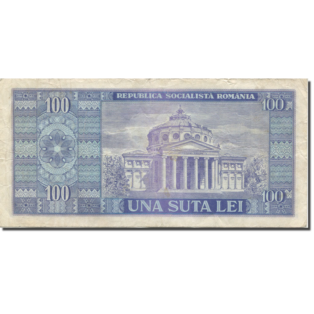 Geldschein, Rumänien, 100 Lei, 1966, KM:97a, SS