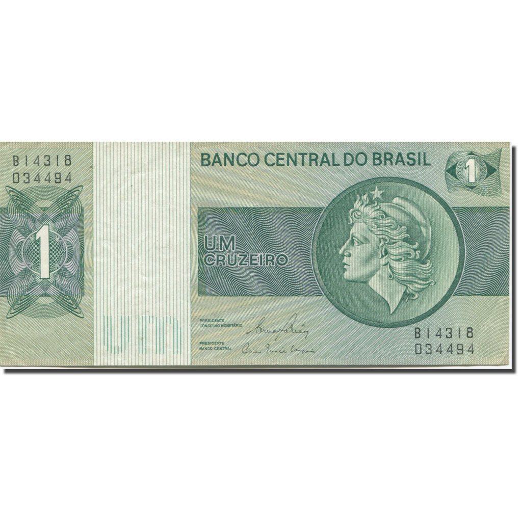 Billete, 1 Cruzeiro, 1980, Brasil, KM:191Ac, EBC