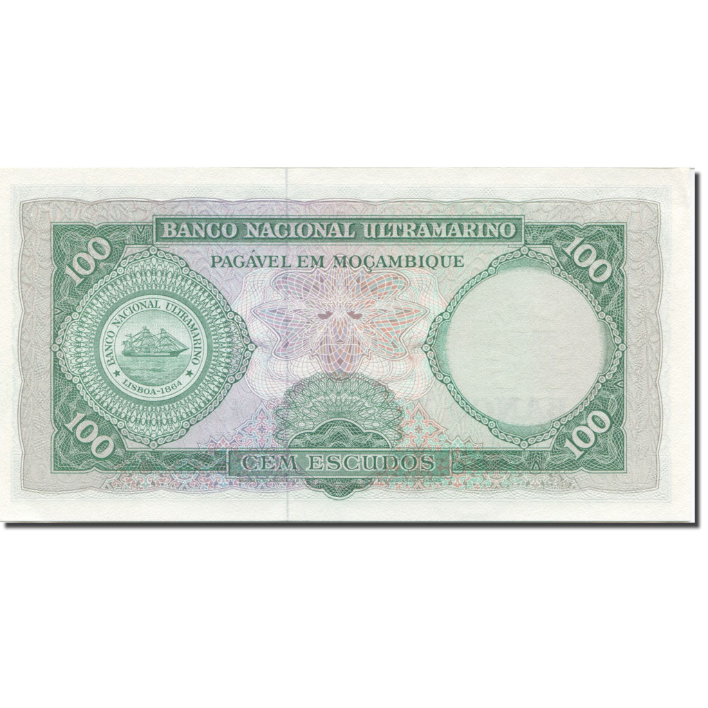 Banknot, Mozambik, 100 Escudos, 1961-1967, 1961-03-27, KM:117a, UNC(63)