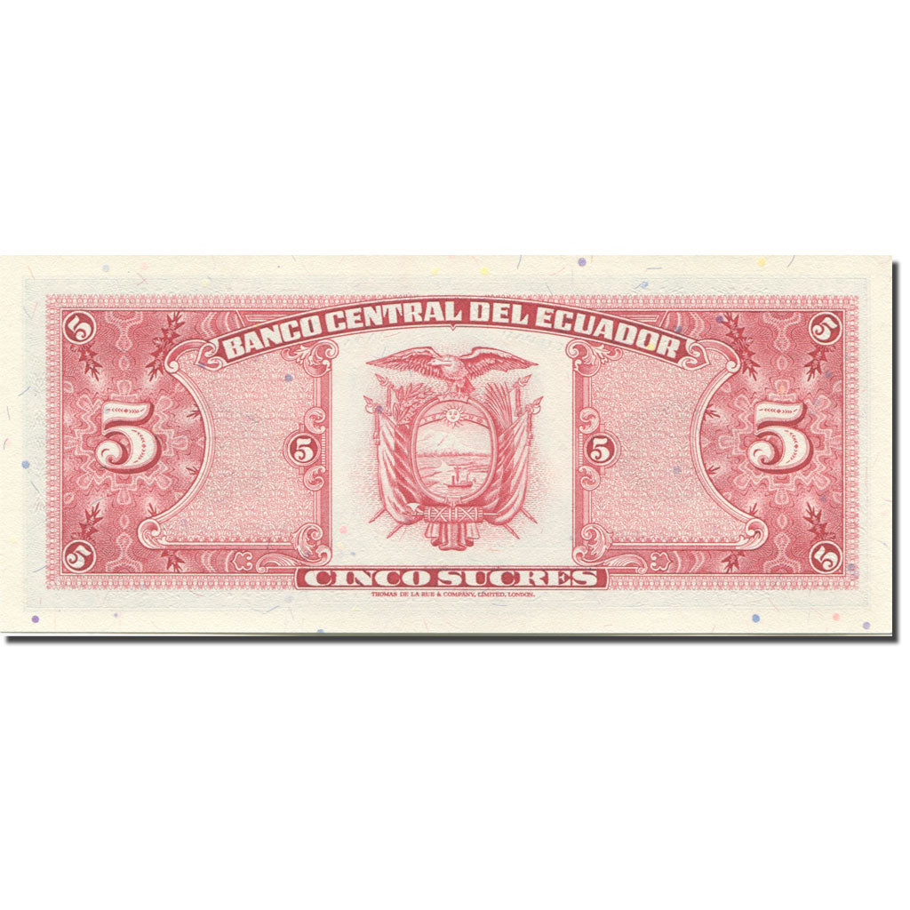 Billete, 5 Sucres, 1984-1988, Ecuador, 1988-11-22, KM:120A, UNC
