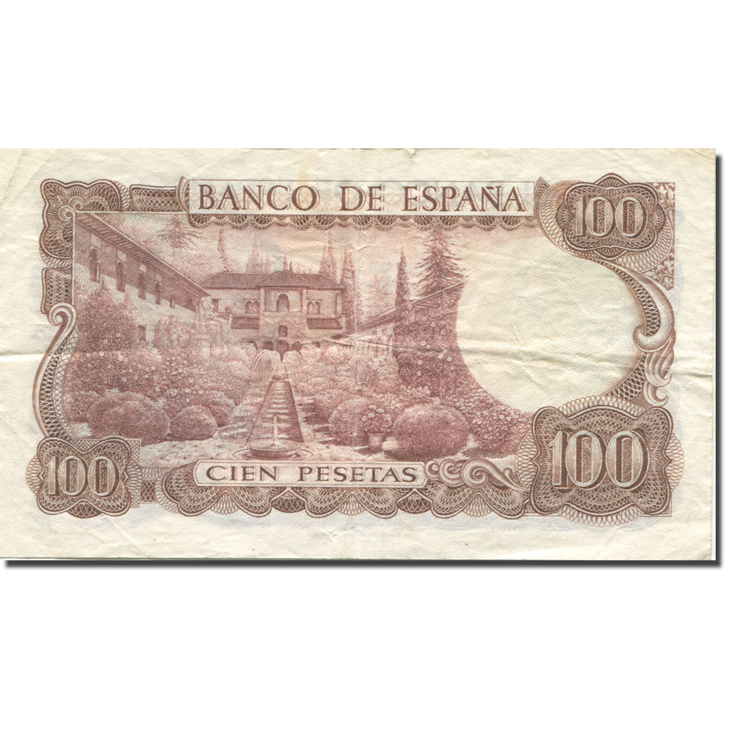 Biljet, Spanje, 100 Pesetas, 1970-11-17, KM:152a, TB+
