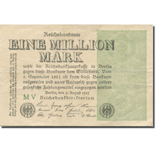 Banknote, Germany, 1 Million Mark, 1923, 1923-08-09, KM:101, EF(40-45)