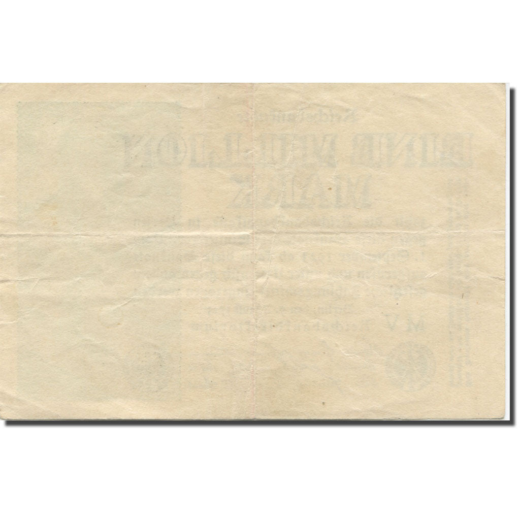 Banknote, Germany, 1 Million Mark, 1923, 1923-08-09, KM:101, EF(40-45)