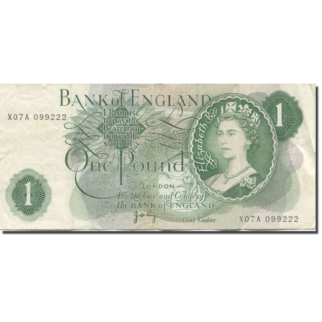 Geldschein, Großbritannien, 1 Pound, Undated (1960-78), KM:374g, SS