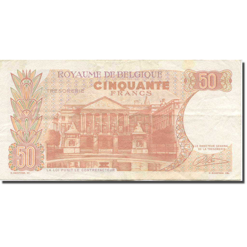 Billet, Belgique, 50 Francs, 1966, 1966-05-16, KM:139, TTB+