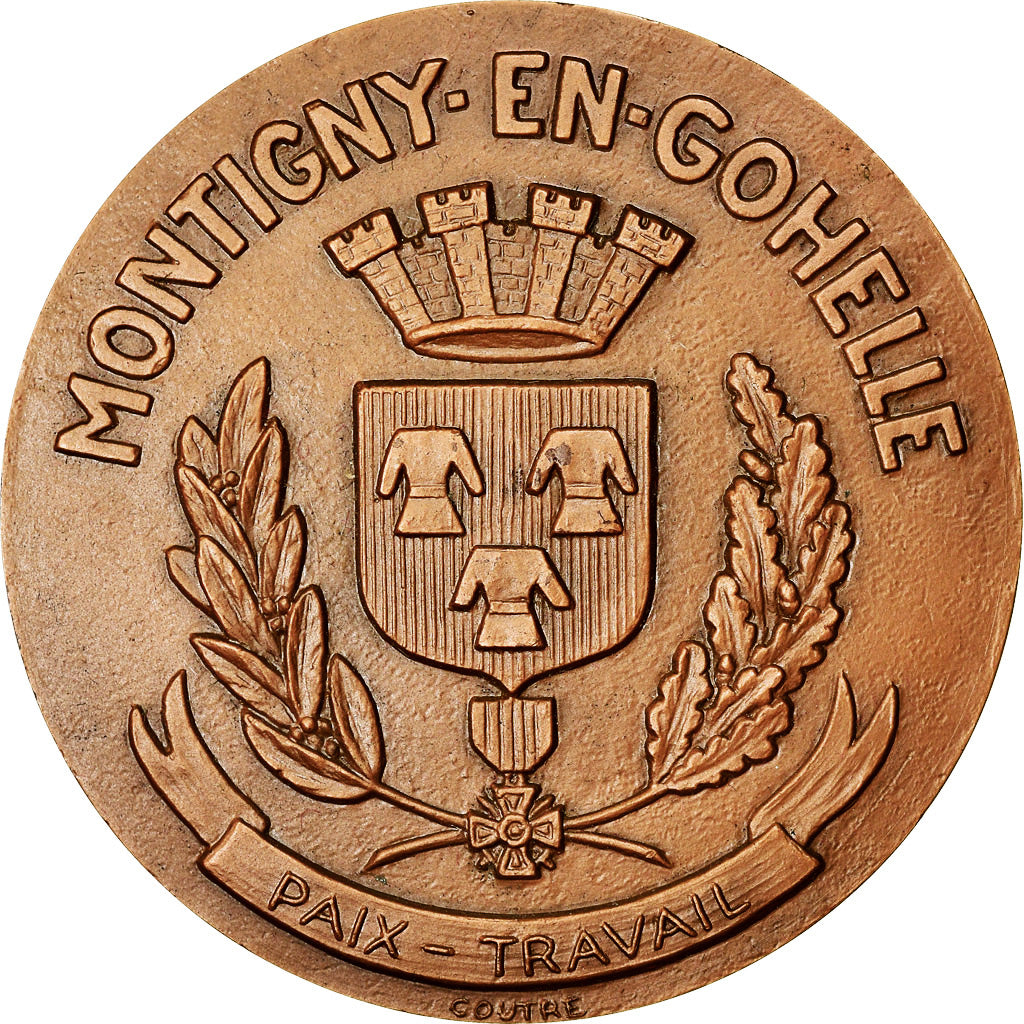 Frankrijk, Medaille, Ville de Montigny-en-Gohelle, Paix-Travail, Nord, 1968