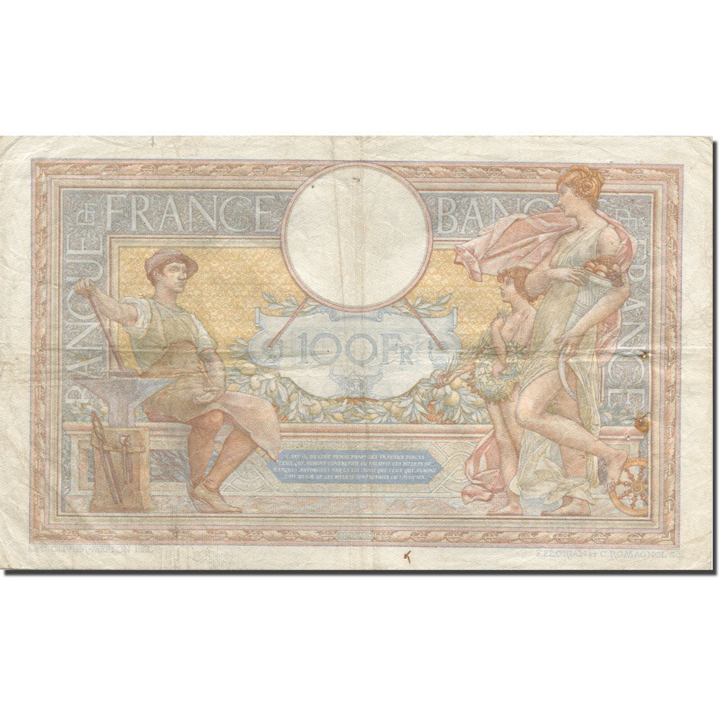 France, 100 Francs, Luc Olivier Merson, 1938 VF(30-35) Fay: 25.12