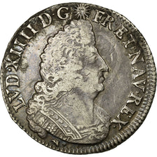 Coin, France, Louis XIV, 1/4 Écu aux palmes, 1/4 Ecu, 1695, Lyon, EF(40-45)