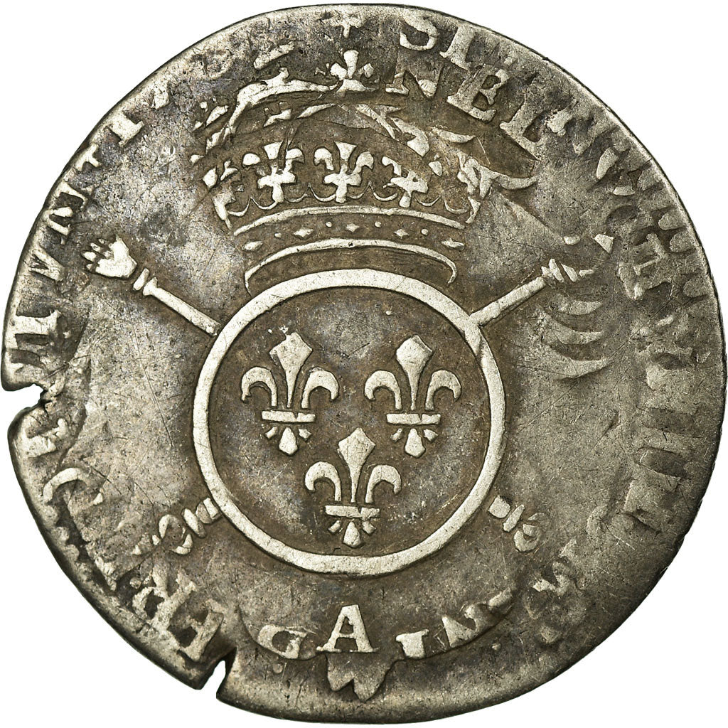 Munten, Frankrijk, Louis XIV, 1/12 Écu aux insignes, 1/12 ECU, 10 Sols, 1702