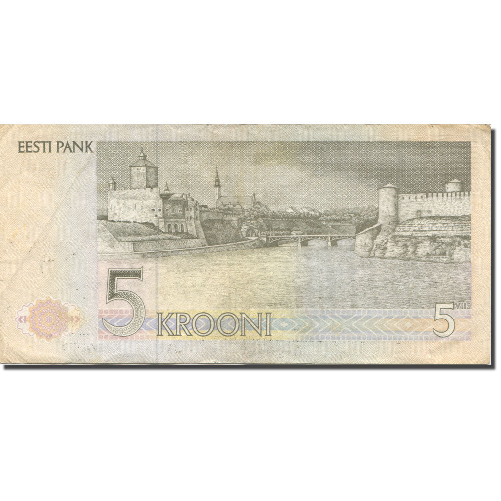 Billet, Estonia, 5 Krooni, 1991, KM:71a, SUP