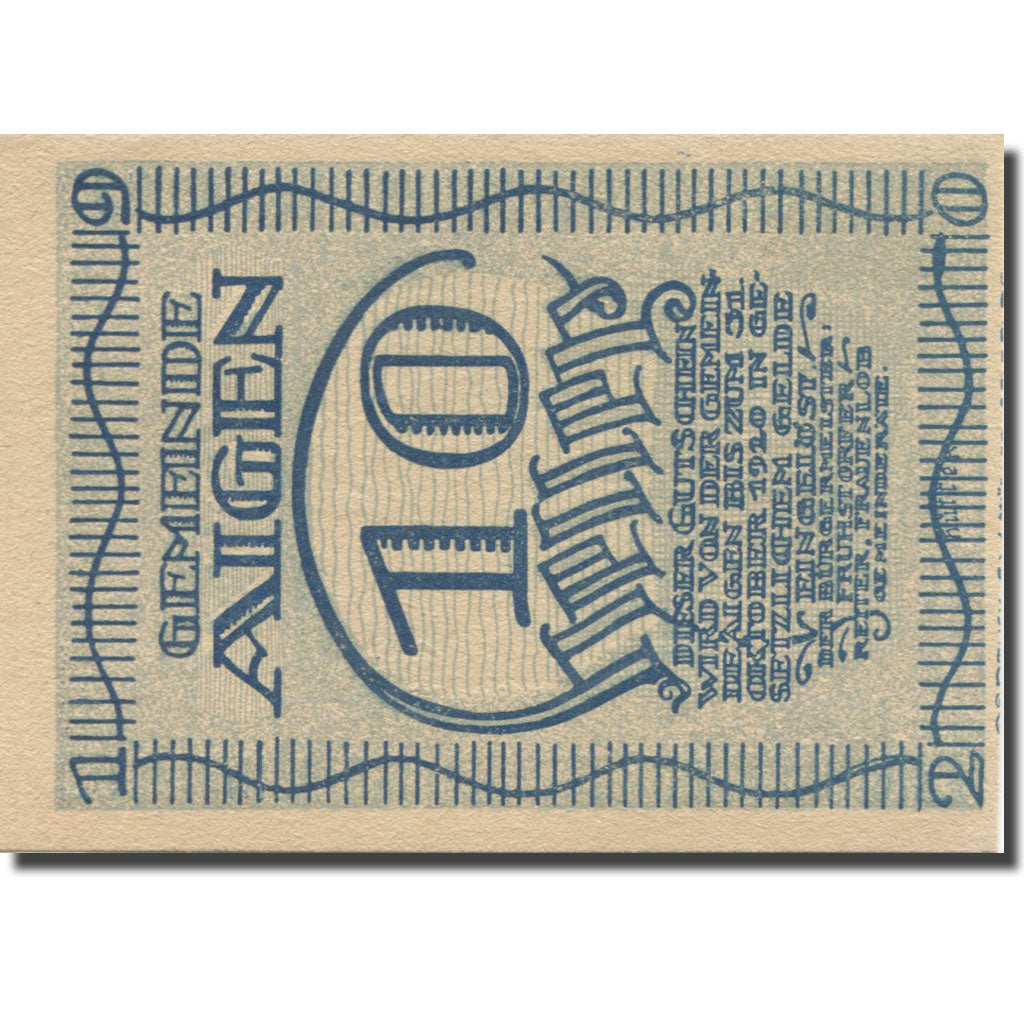 Banknote, Austria, Aigen, 10 Heller, paysage, 1920 UNC(65-70) Mehl:FS 13a