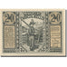Banknote, Austria St Johann, 20 Heller, personnage, 1920 UNC(65-70) Mehl:FS 895a