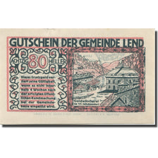 Banknote, Austria, Lend, 80 Heller, paysage, 1920 UNC(63), Mehl:FS 511IIb