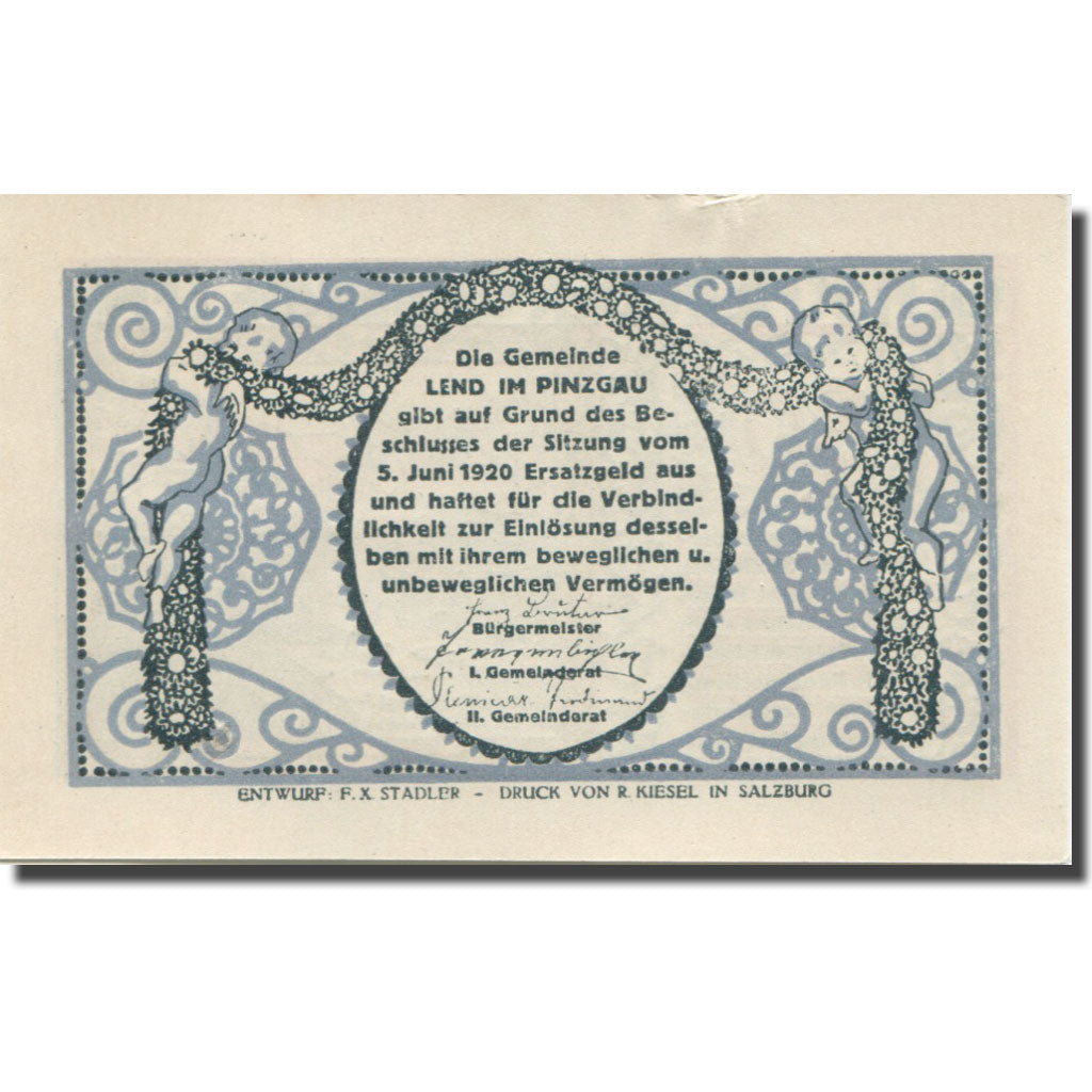 Banknote, Austria, Lend, 80 Heller, paysage, 1920 UNC(63), Mehl:FS 511IIb