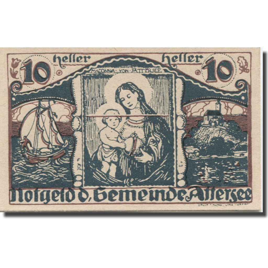 Banknote, Austria, Attersee, 10 Heller, mer, 1920, UNC(65-70), Mehl:FS 60a