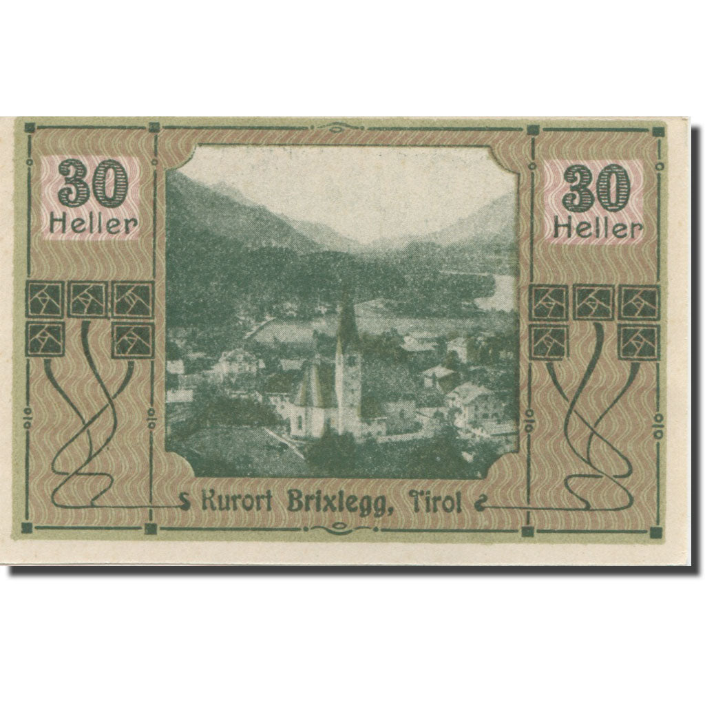 Banknote, Austria, Brixlegg, 30 Heller, personnage, 1920 UNC(63) Mehl:FS 104a