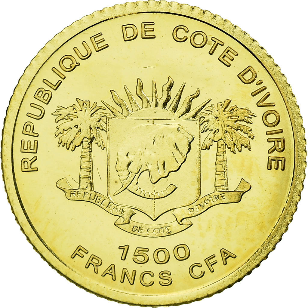 Coin, Ivory Coast, Jardins suspendus de Babylone, 1500 Francs CFA, 2006