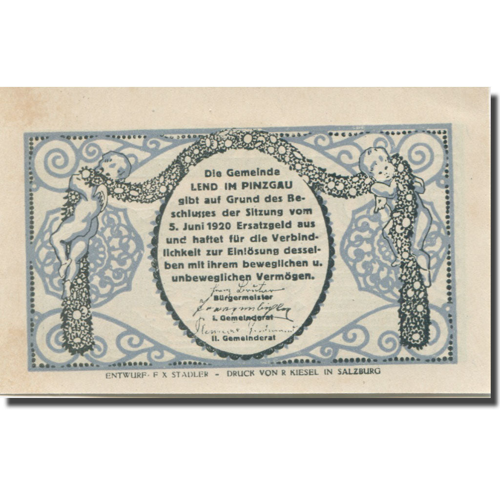 Banknote, Austria, Lend, 80 Heller, pont 1920-06-05, UNC(63), Mehl:FS 511IIa