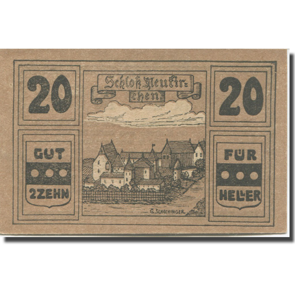 Banknote, Austria, Neukirchen, 20 Heller 1920, UNC(65-70), Mehl:FS 656a