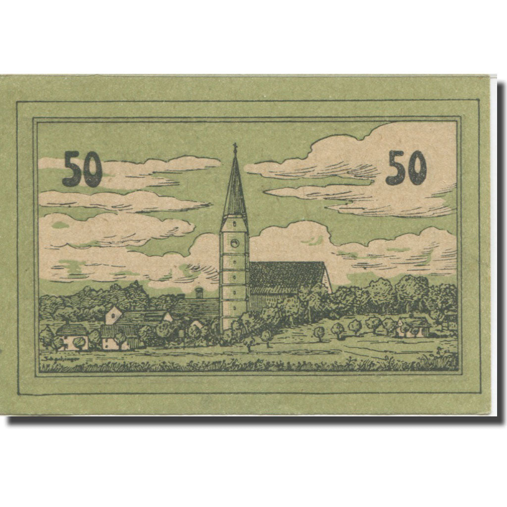 Banknote, Austria, Neukirchen, 50 Heller, Eglise, 1920, UNC(65-70), Mehl:FS 656a
