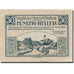Banknote, Austria, Wartberg, 50 Heller, Eglise, 1921 UNC(63) Mehl:FS 1141a