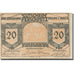 Banknote, Austria, Ferschnitz, 20 Heller, Eglise 1920-12-31 UNC(63) Mehl:FS 198b