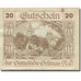 Banknote, Austria, Grünau, 20 Heller, Eglise, 1920 AU(55-58) Mehl:FS 299
