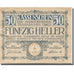 Banknote, Austria, Traiskirchen, 50 Heller, Blason, 1921 UNC(63) Mehl:FS 1077b