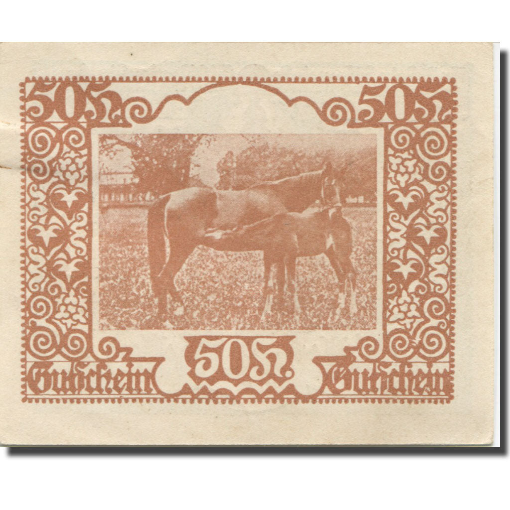 Banknote, Austria, Schärding, 50 Heller, Eglise, 1920, UNC(63), Mehl:FS 910