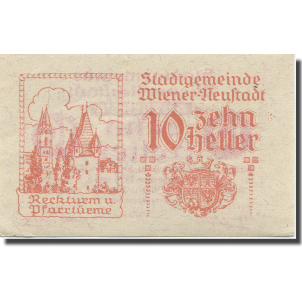 Banknote, Austria, Wien, 10 Heller, château 1920-12-31, UNC(63), Mehl:FS 1230b