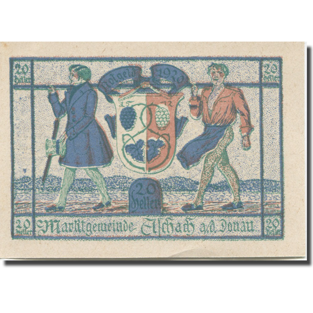 Banknote, Austria, Aschach, 20 Heller, Blason, UNC(63), Mehl:FS 53IIb2a