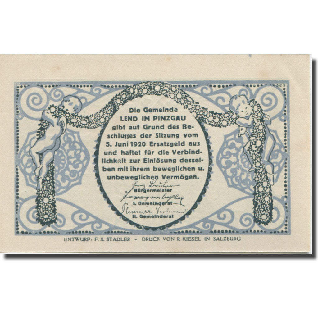Banknote, Austria, Lend, 50 Heller, village, 1920, UNC(63), Mehl:FS 511