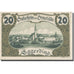 Banknot, Austria, Eggerding, 20 Heller, Eglise 1920-12-31, UNC(63) Mehl:FS 166a