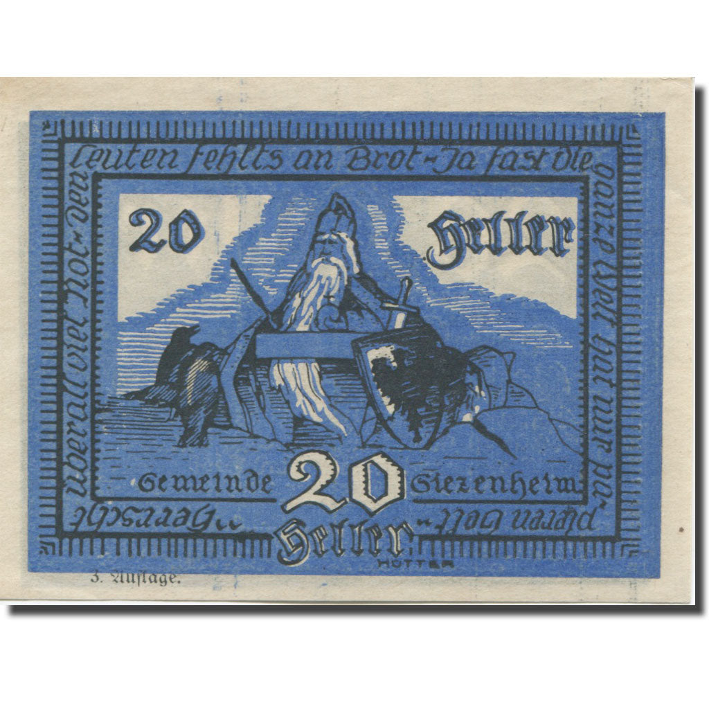 Banknote, Austria, Siezenheim, 20 Heller 1920, UNC(63), Mehl:FS 996c1