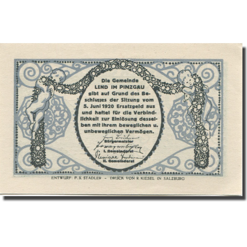 Banknote, Austria, Lend, 80 Heller, pont, 1920, UNC(63), Mehl:FS 511