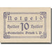 Banknote, Austria, Bruck, 10 Heller, valeur faciale, 1920 UNC(63) Mehl:FS 107IId