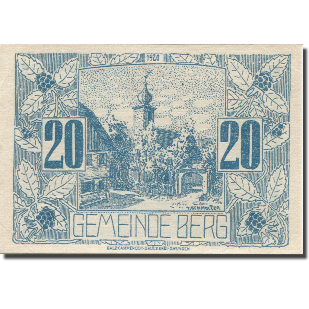 Banknote, Austria, Berg, 20 Heller, village 1920-06-27, UNC(63), Mehl:FS 81a