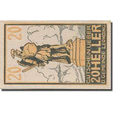 Banknote, Austria, Leonding, 20 Heller, statue, 1920, UNC(63), Mehl:FS 513a