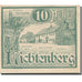 Banknote, Austria, Lichtenberg, 10 Heller, ferme, 1920 UNC(63) Mehl:FS 518a