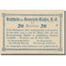 Banconote, Austria, Klaffer, 20 Heller, rue, 1921, 1921-03-31, SPL, Mehl:FS 450b