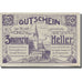 Banconote, Austria, Wiesen, 20 Heller, Eglise 1921-05-31, SPL Mehl:FS 464