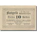 Biljet, Oostenrijk, Kleinmünchen, 10 Heller, Eglise 1920-12-31, SPL Mehl:FS 456a
