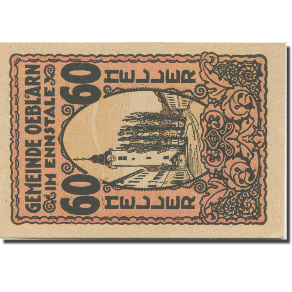Banconote, Austria, Oeblarn, 60 Heller, Ville 1920-10-31, SPL Mehl:FS 700IIc