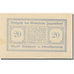 Banknote, Austria, Inzersdorf, 20 Heller, château 2, 1920, UNC(63) Mehl:FS 415Ia