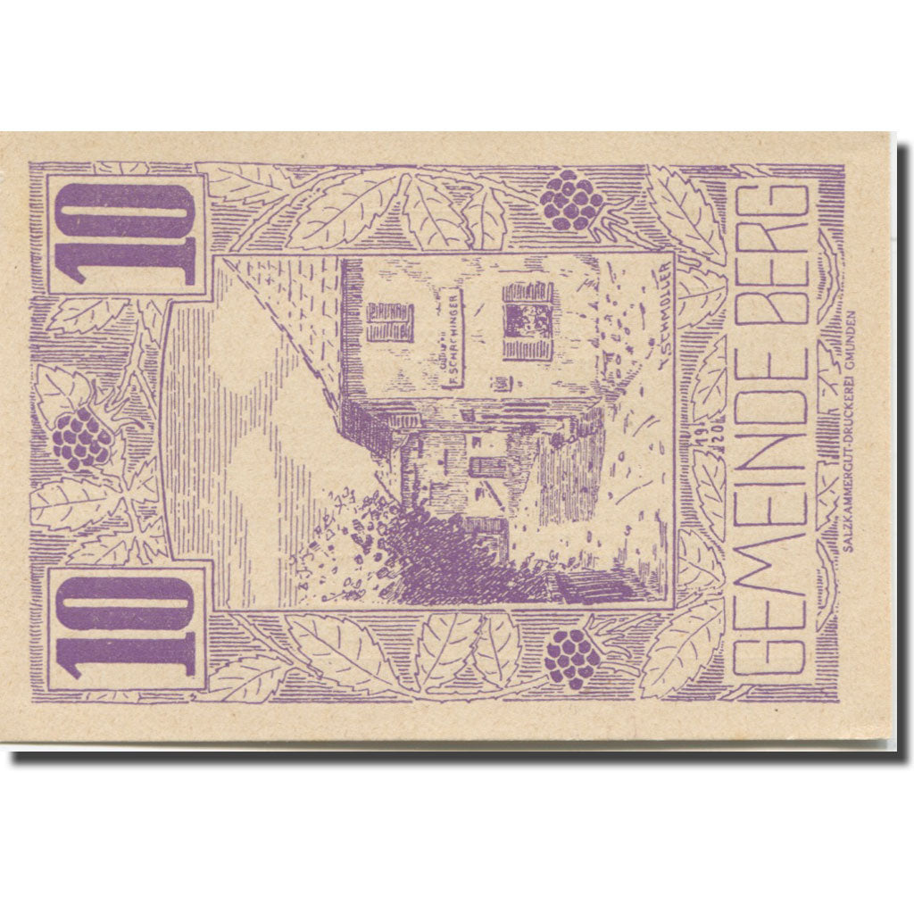Banknote, Austria, Berg, 10 Heller, rue 1920-06-27, UNC(65-70), Mehl:FS 66