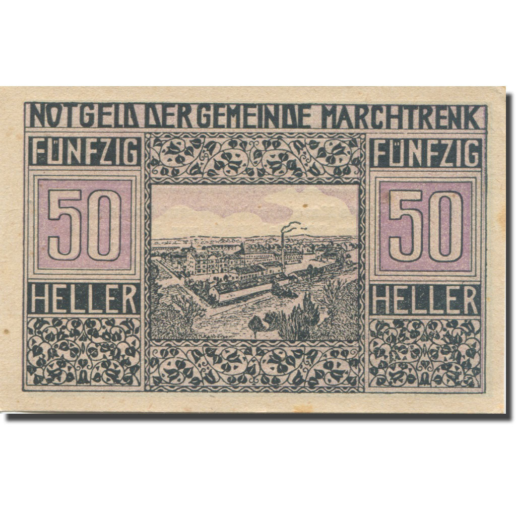 Banknote, Austria, marchtrenk, 50 Heller, Usine, 1920 UNC(63) Mehl:FS 581c