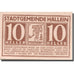 Banknote, Austria, Hallein, 10 Heller, champs, 1920 UNC(63) Mehl:FS 344Ia