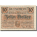 Banconote, Austria, Ebelsberg, 10 Heller, personnage, 1920 SPL Mehl:FS 140Ia